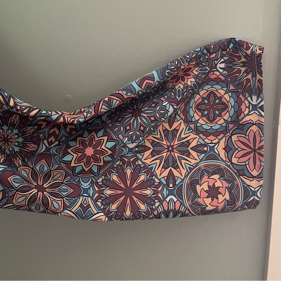 Richly colored geometric plus sized pull over blouse - Picture 2 of 4